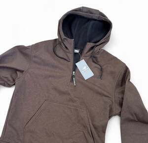New Balance Men's Brown Heather 1/4 Zip Pullover Hoodie